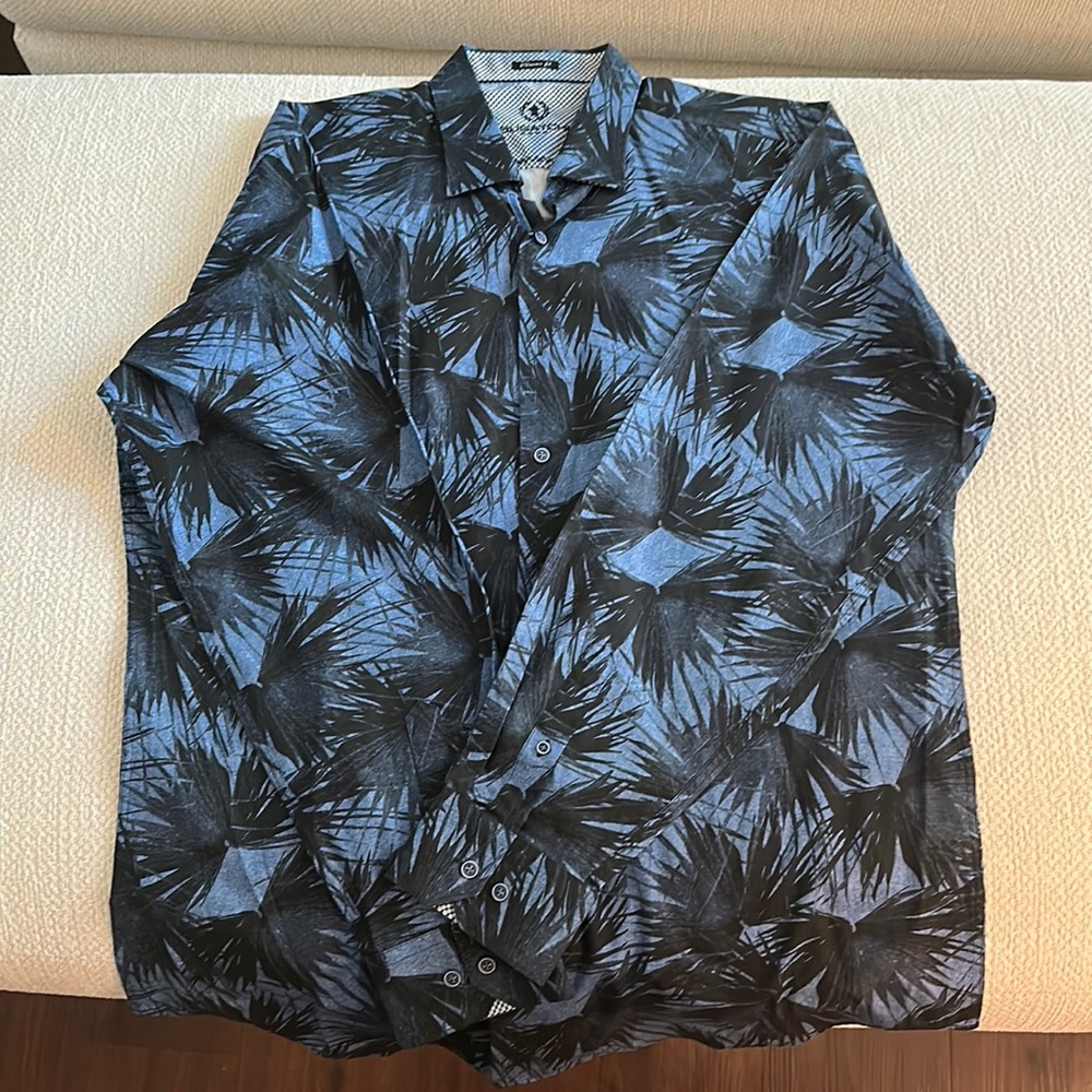 Men’s Bugatchi classic fit dress shirt, size XL